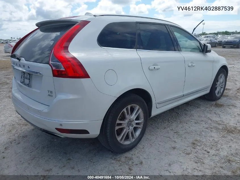 YV4612RK4G2887539 2016 Volvo Xc60 T5 Premier