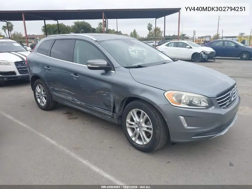 YV440MDK3G2794251 2016 Volvo Xc60 T5 Drive-E Premier