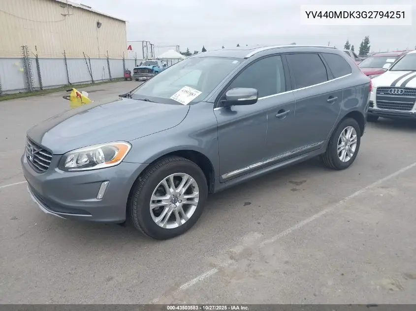 YV440MDK3G2794251 2016 Volvo Xc60 T5 Drive-E Premier