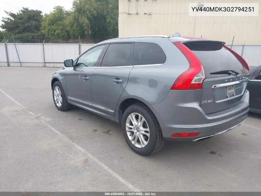 YV440MDK3G2794251 2016 Volvo Xc60 T5 Drive-E Premier