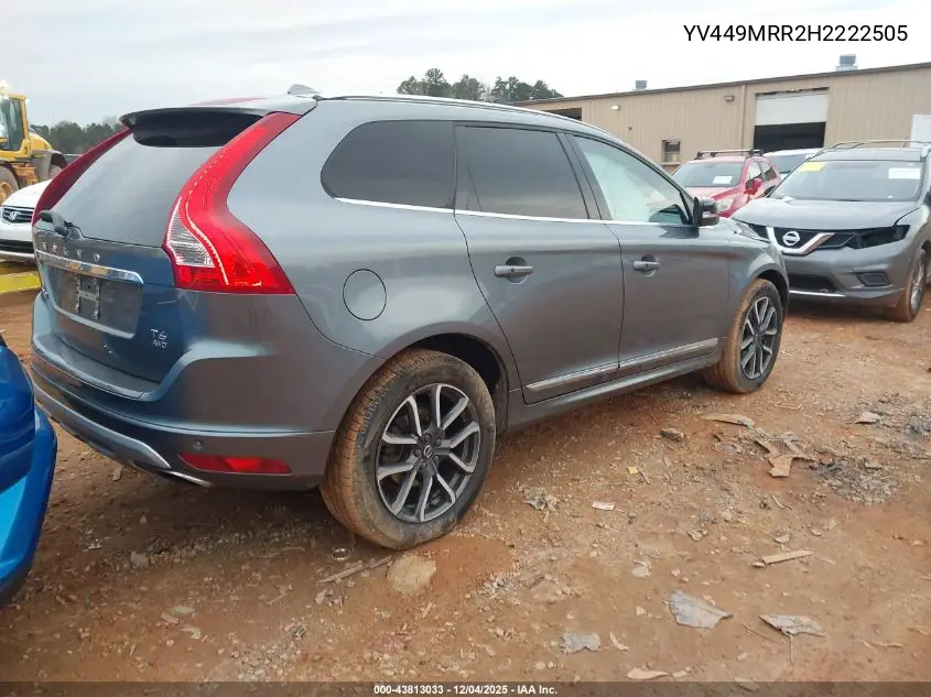YV449MRR2H2222505 2017 Volvo Xc60 T6 Dynamic