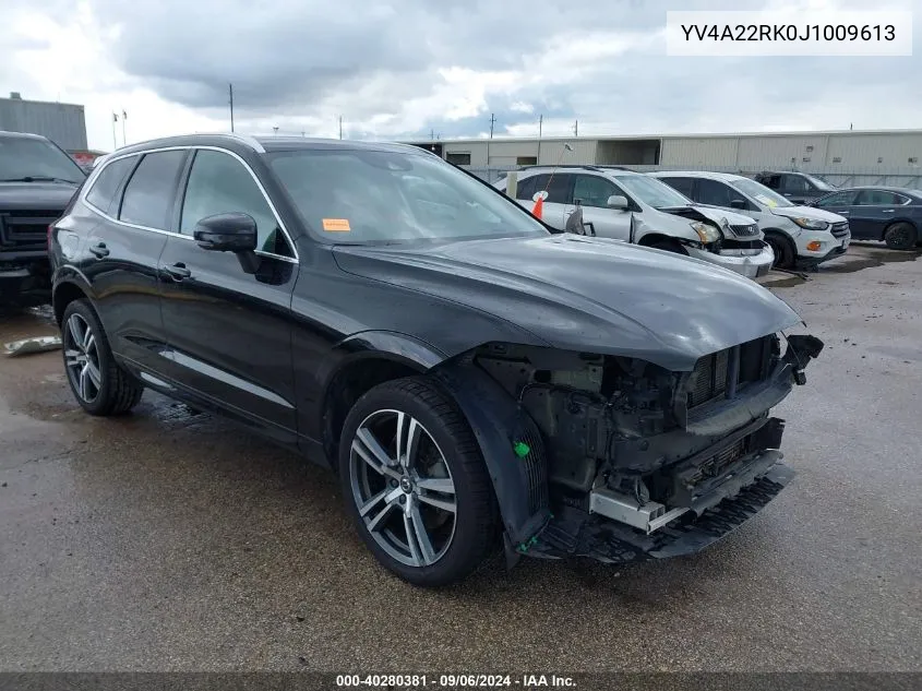 2018 Volvo Xc60 T6 Momentum VIN: YV4A22RK0J1009613 Lot: 40280381