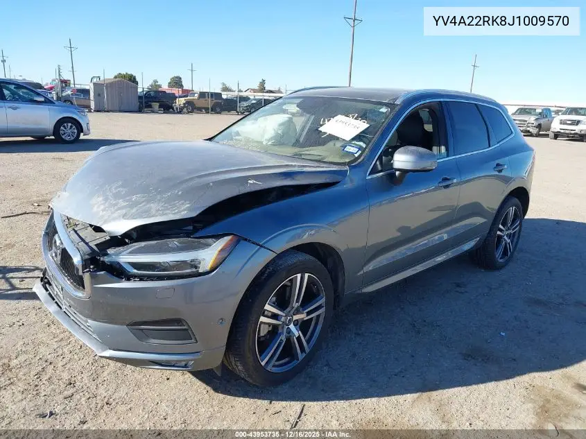YV4A22RK8J1009570 2018 Volvo Xc60 T6 Momentum