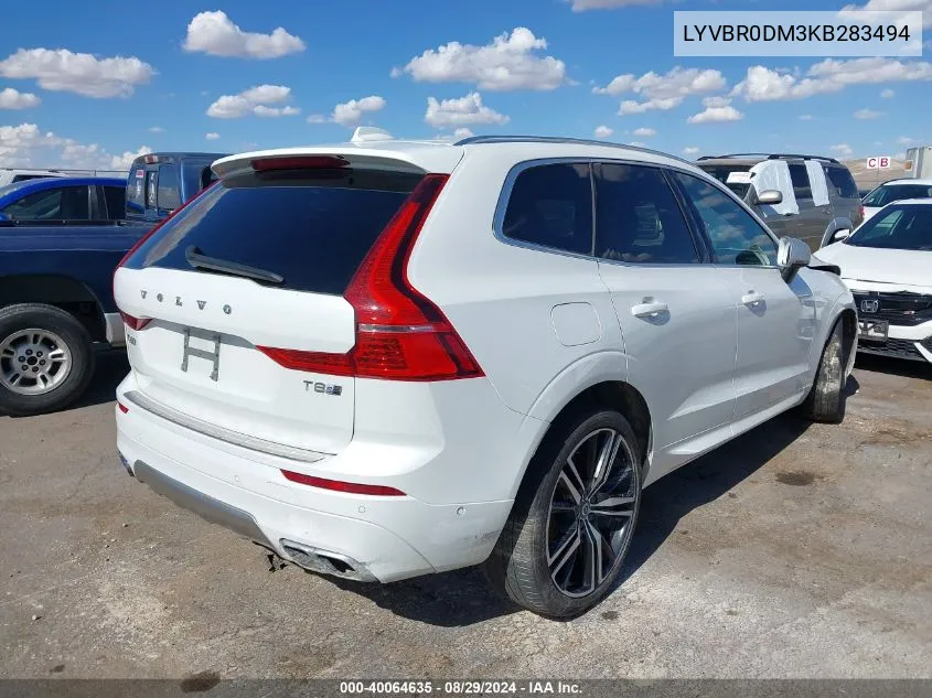 LYVBR0DM3KB283494 2019 Volvo Xc60 T8 R-Design