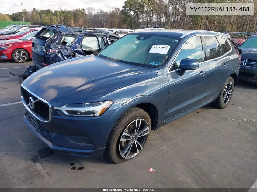 YV4102RK6L1534488 2020 Volvo Xc60 T5 Momentum