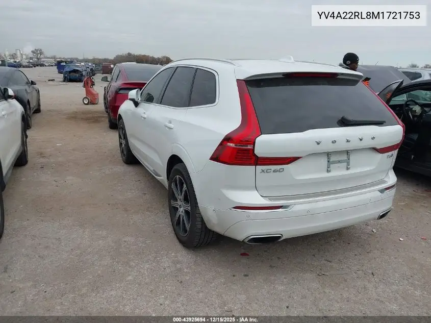 YV4A22RL8M1721753 2021 Volvo Xc60 T6 Inscription