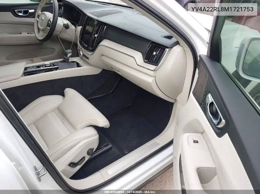 YV4A22RL8M1721753 2021 Volvo Xc60 T6 Inscription