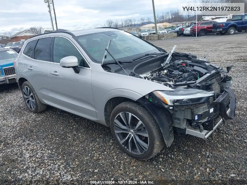 2022 Volvo Xc60 B5 Momentum VIN: YV4L12RK2N1972823 Lot: 41110804