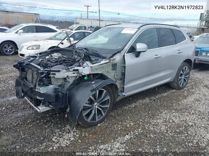 2022 Volvo Xc60 B5 Momentum VIN: YV4L12RK2N1972823 Lot: 41110804