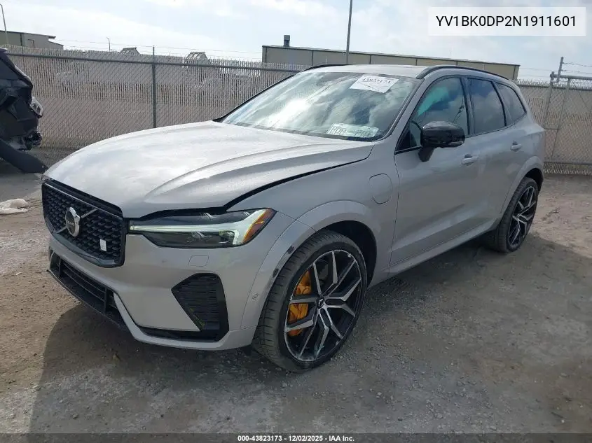 YV1BK0DP2N1911601 2022 Volvo Xc60 Recharge Plug-In Hybrid T8 Polestar Engineered