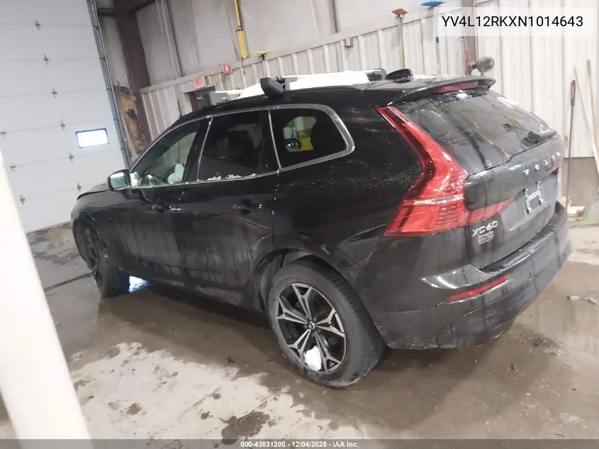 YV4L12RKXN1014643 2022 Volvo Xc60 B5 Momentum