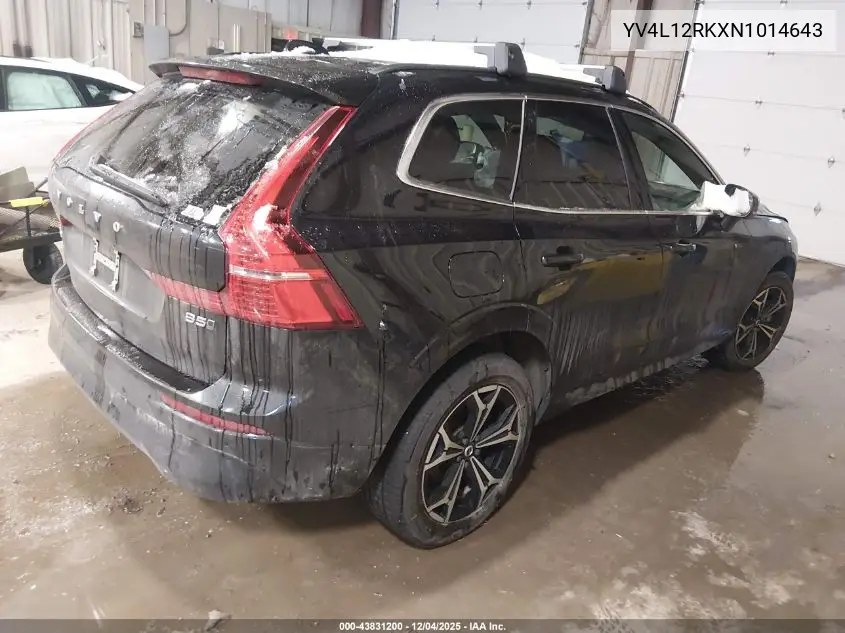 YV4L12RKXN1014643 2022 Volvo Xc60 B5 Momentum