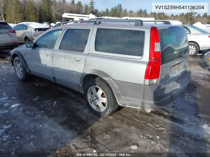 2004 Volvo Xc70 2.5T VIN: YV1SZ59H541136204 Lot: 41590792