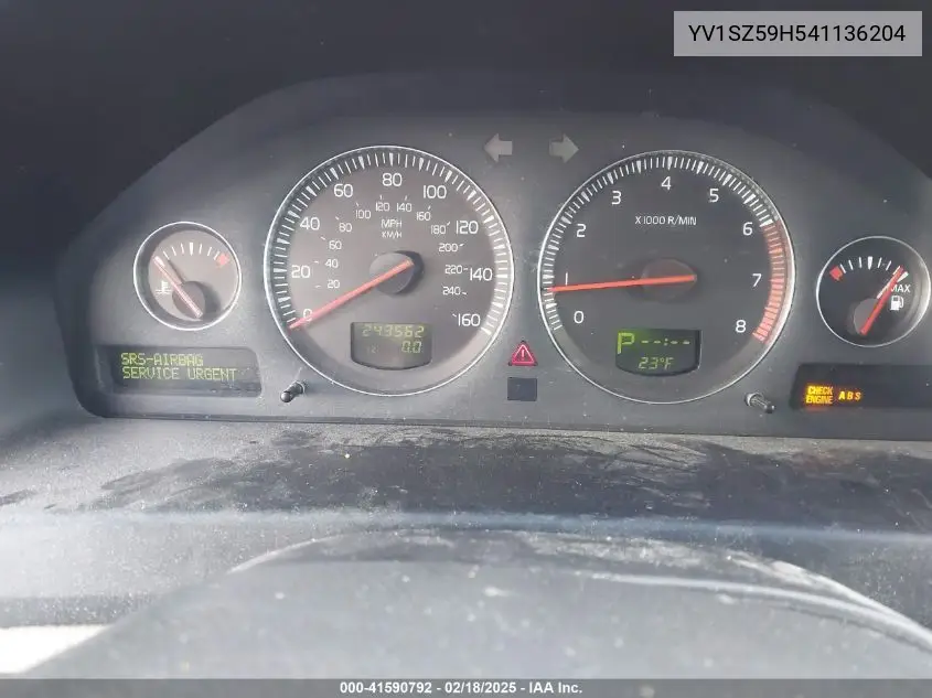 2004 Volvo Xc70 2.5T VIN: YV1SZ59H541136204 Lot: 41590792