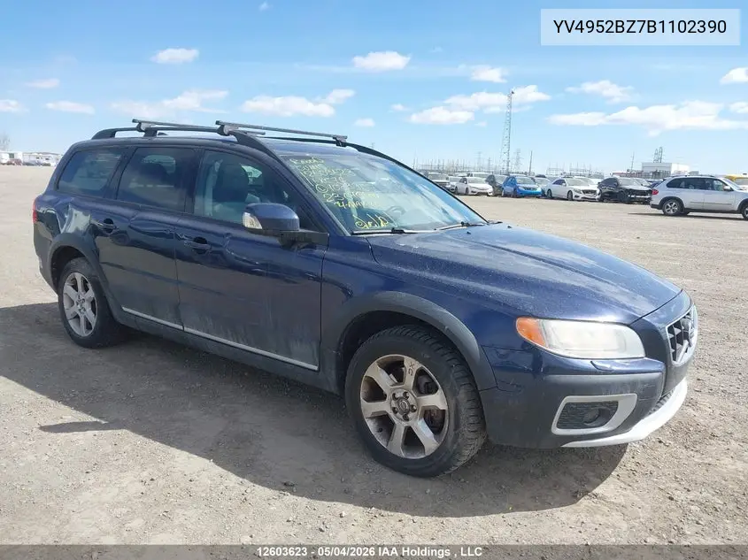 2011 Volvo Xc70 3.2 Level 1/3.2 Level 2 VIN: YV4952BZ7B1102390 Lot: 12603623