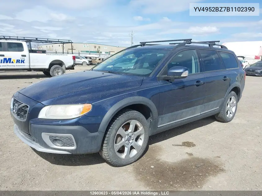 2011 Volvo Xc70 3.2 Level 1/3.2 Level 2 VIN: YV4952BZ7B1102390 Lot: 12603623