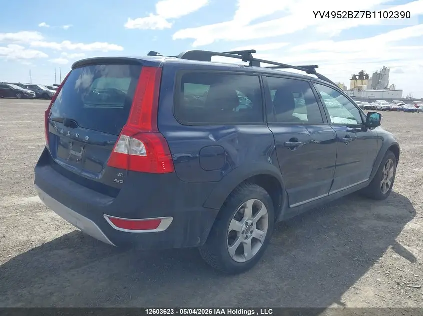 2011 Volvo Xc70 3.2 Level 1/3.2 Level 2 VIN: YV4952BZ7B1102390 Lot: 12603623