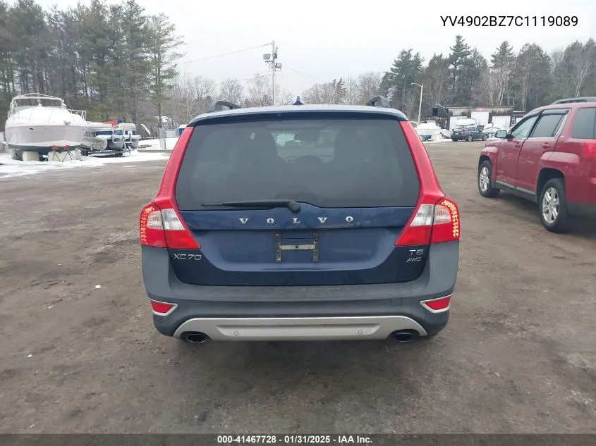 2012 Volvo Xc70 T6 Premier Plus VIN: YV4902BZ7C1119089 Lot: 41467728