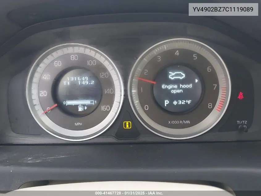 2012 Volvo Xc70 T6 Premier Plus VIN: YV4902BZ7C1119089 Lot: 41467728