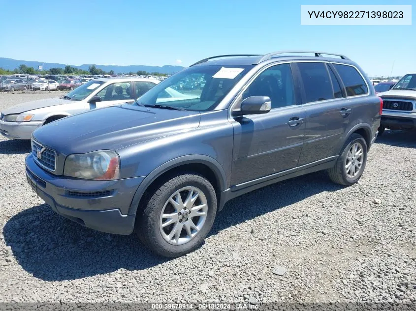 2007 Volvo Xc90 3.2 VIN: YV4CY982271398023 Lot: 39678914