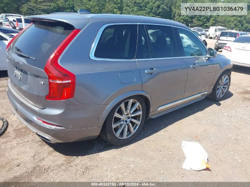 YV4A22PL8G1036479 2016 Volvo Xc90 T6 Inscription