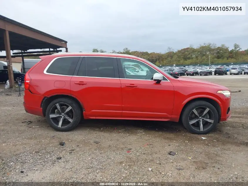 YV4102KM4G1057934 2016 Volvo Xc90 T5 R-Design