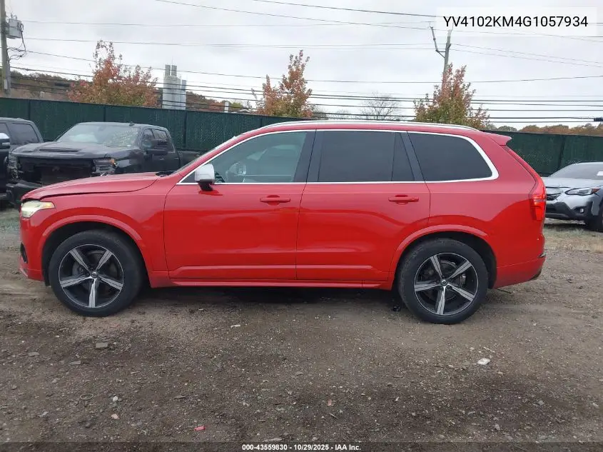 YV4102KM4G1057934 2016 Volvo Xc90 T5 R-Design