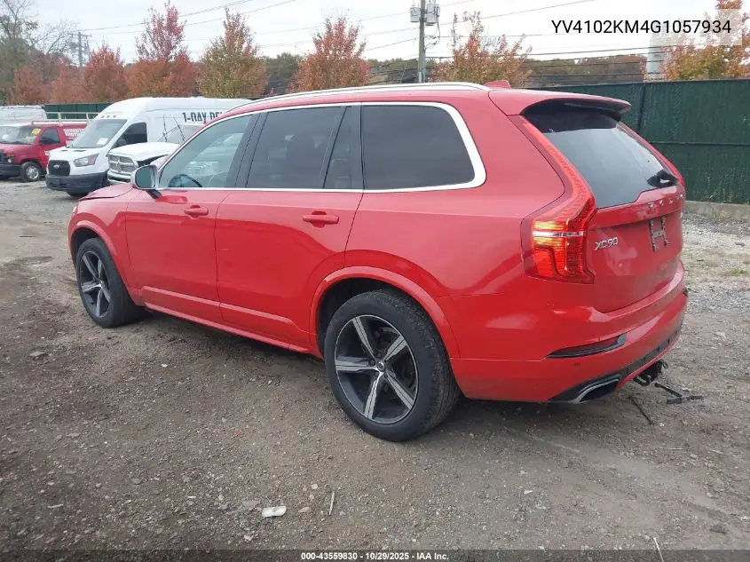 YV4102KM4G1057934 2016 Volvo Xc90 T5 R-Design