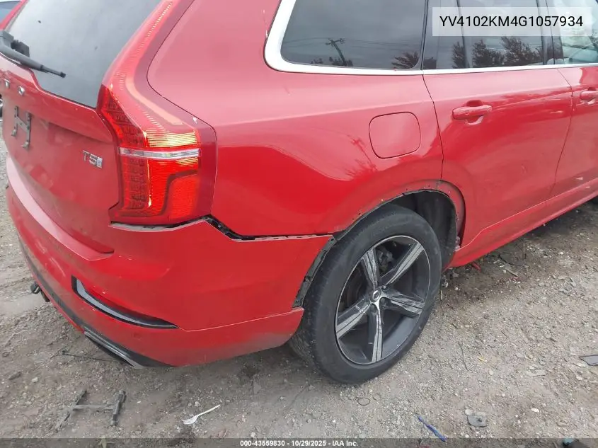 YV4102KM4G1057934 2016 Volvo Xc90 T5 R-Design