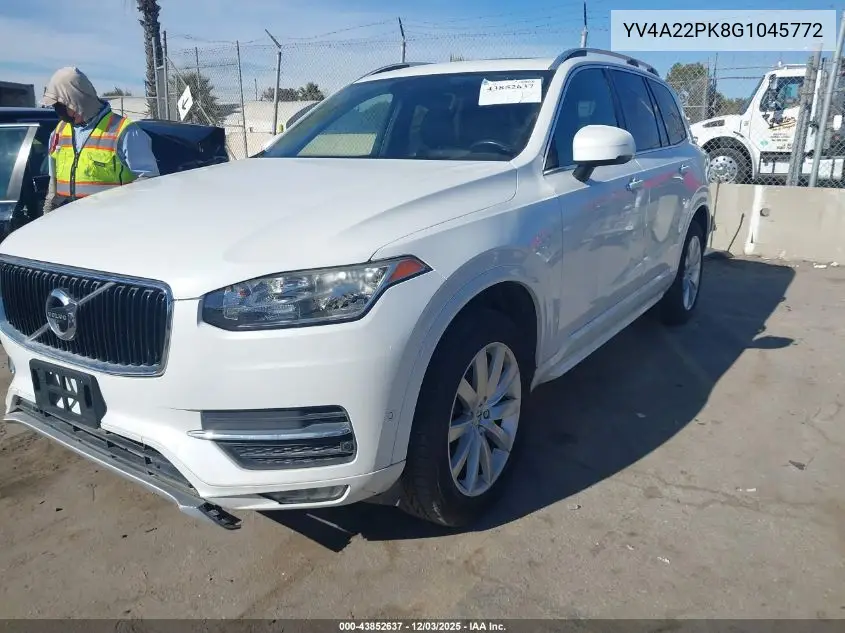 YV4A22PK8G1045772 2016 Volvo Xc90 T6 Momentum