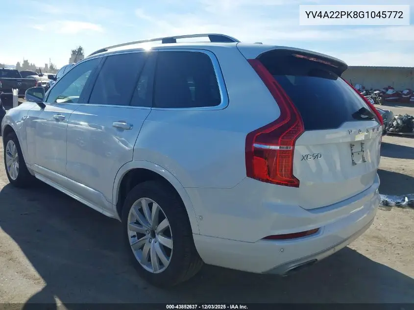 YV4A22PK8G1045772 2016 Volvo Xc90 T6 Momentum