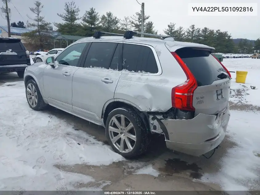 YV4A22PL5G1092816 2016 Volvo Xc90 T6 Inscription