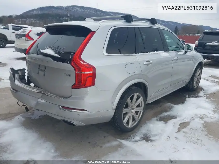 YV4A22PL5G1092816 2016 Volvo Xc90 T6 Inscription