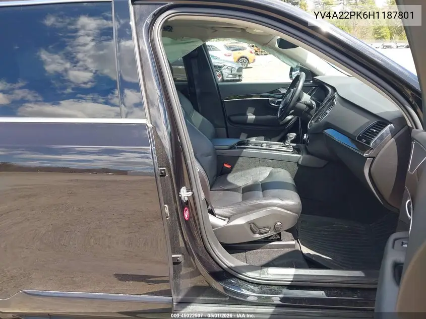YV4A22PK6H1187801 2017 Volvo Xc90 T6 Momentum