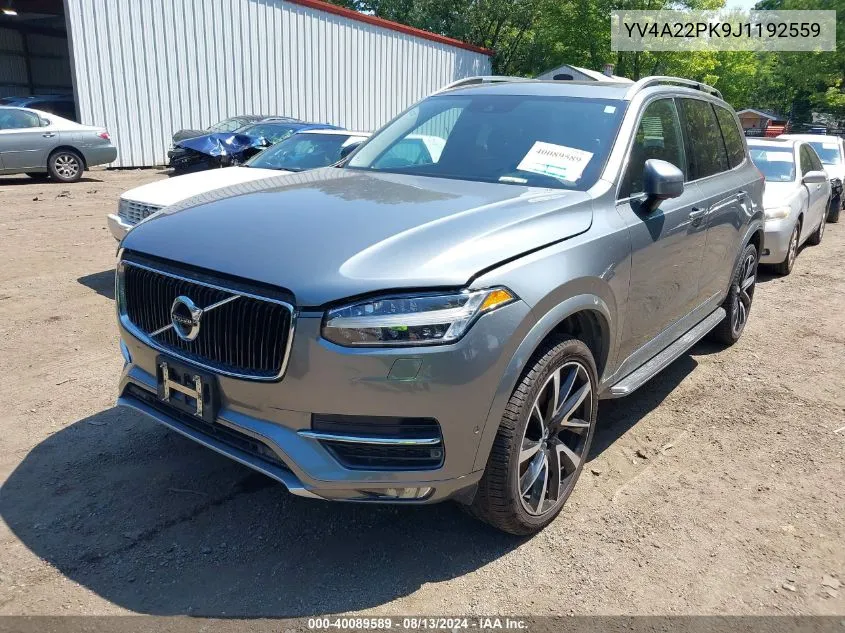 YV4A22PK9J1192559 2018 Volvo Xc90 T6