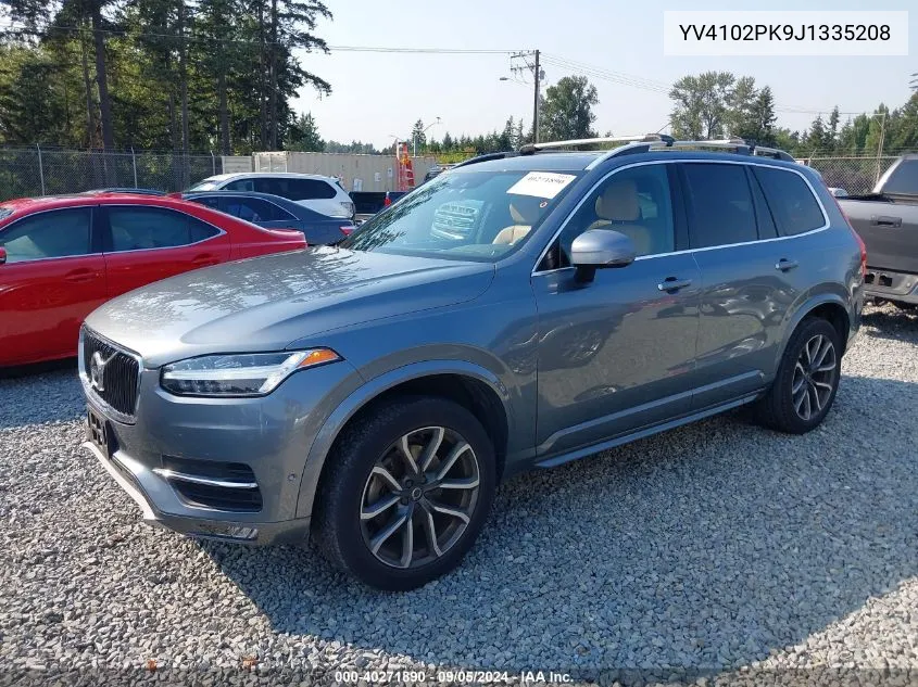 2018 Volvo Xc90 T5 Momentum VIN: YV4102PK9J1335208 Lot: 40271890