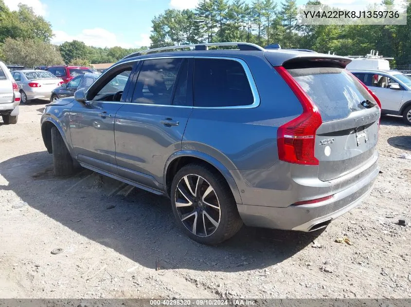 2018 Volvo Xc90 T6 Momentum VIN: YV4A22PK8J1359736 Lot: 40298320