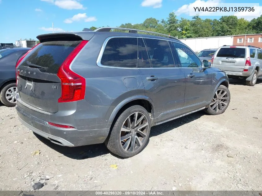 YV4A22PK8J1359736 2018 Volvo Xc90 T6 Momentum