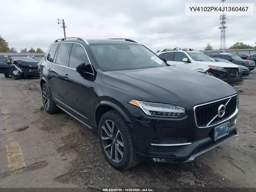 YV4102PK4J1360467 2018 Volvo Xc90 T5 Momentum
