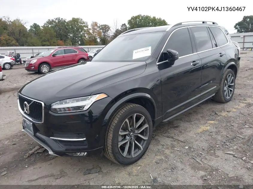 YV4102PK4J1360467 2018 Volvo Xc90 T5 Momentum