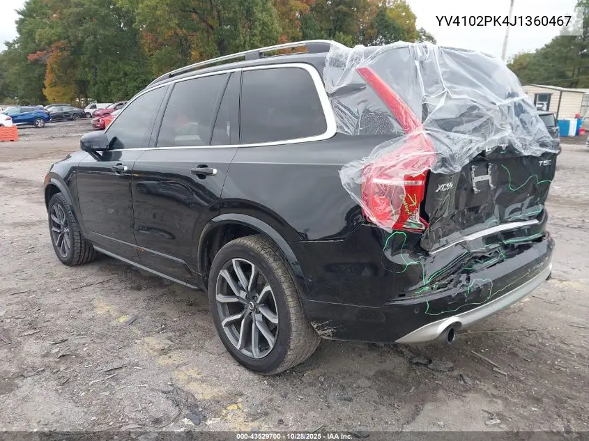 YV4102PK4J1360467 2018 Volvo Xc90 T5 Momentum