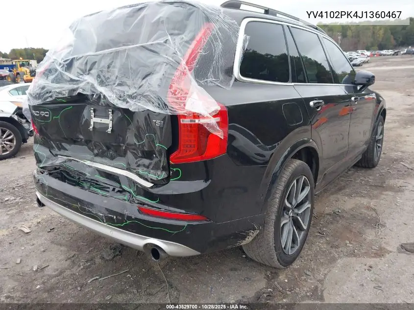 YV4102PK4J1360467 2018 Volvo Xc90 T5 Momentum