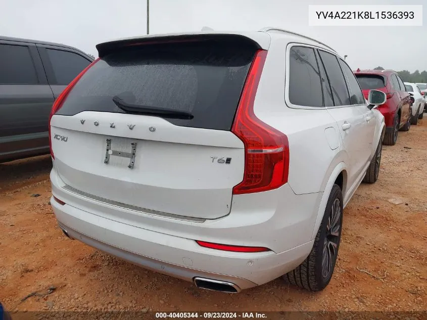 YV4A221K8L1536393 2020 Volvo Xc90 T6 Momentum