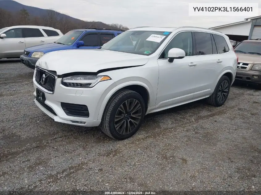 YV4102PK3L1566401 2020 Volvo Xc90 T5 Momentum 7 Passenger