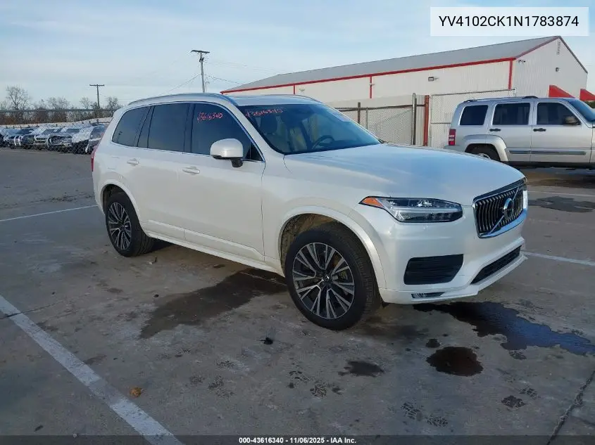 YV4102CK1N1783874 2022 Volvo Xc90 T5 Momentum 7 Passenger