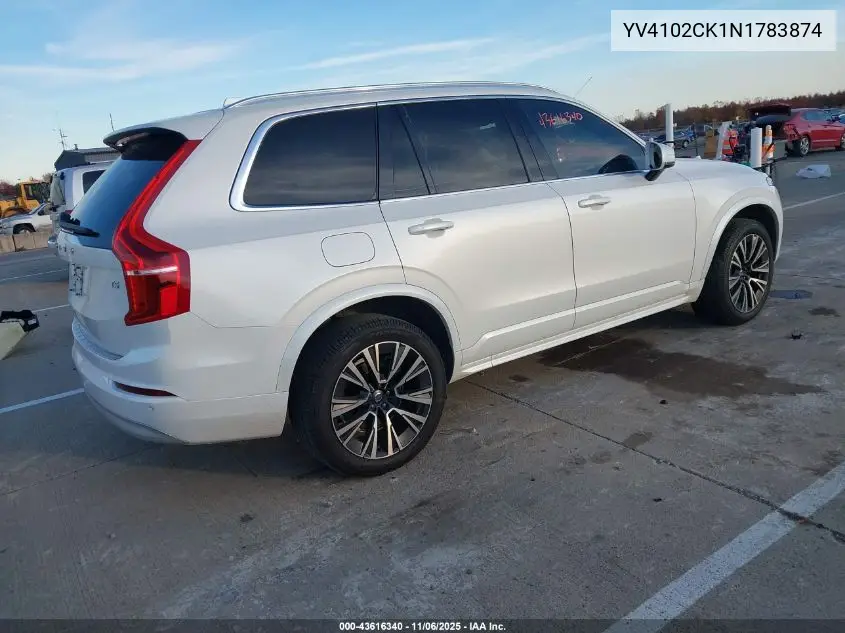 YV4102CK1N1783874 2022 Volvo Xc90 T5 Momentum 7 Passenger