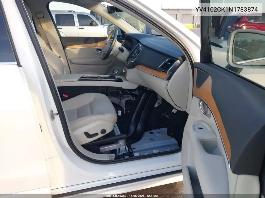 YV4102CK1N1783874 2022 Volvo Xc90 T5 Momentum 7 Passenger