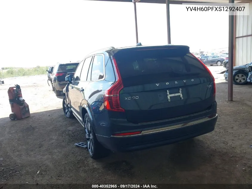 YV4H60PFXS1292407 2025 Volvo Xc90 Plug-In Hybrid Ultra