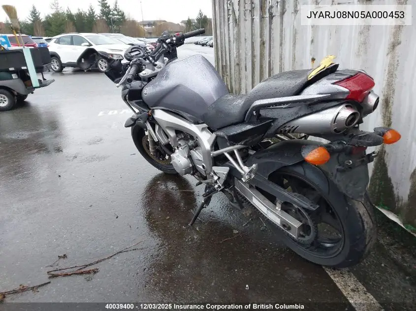 JYARJ08N05A000453 2005 Yamaha Fz5