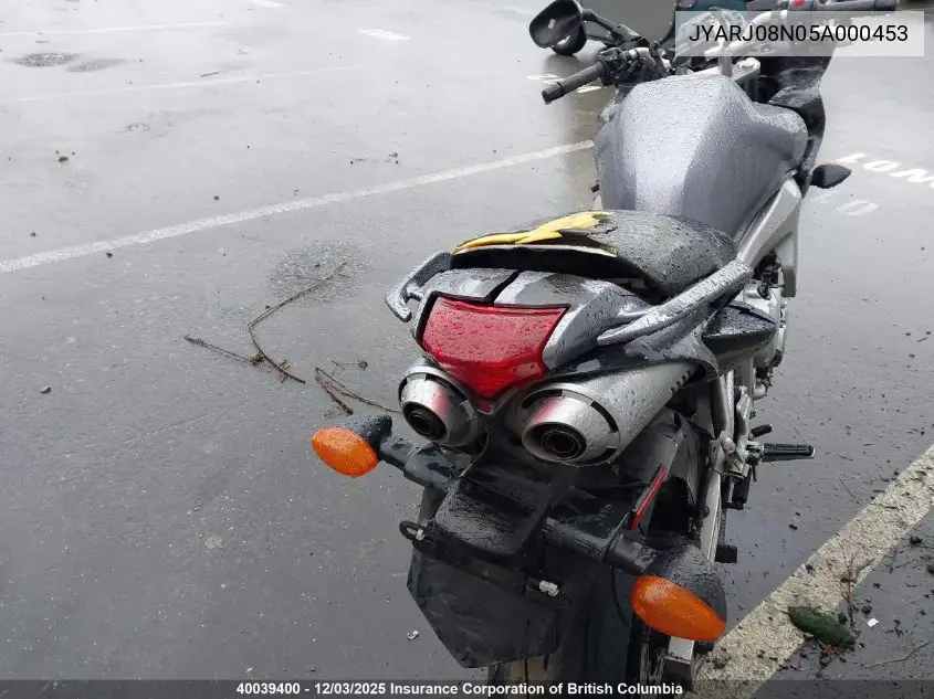 JYARJ08N05A000453 2005 Yamaha Fz5